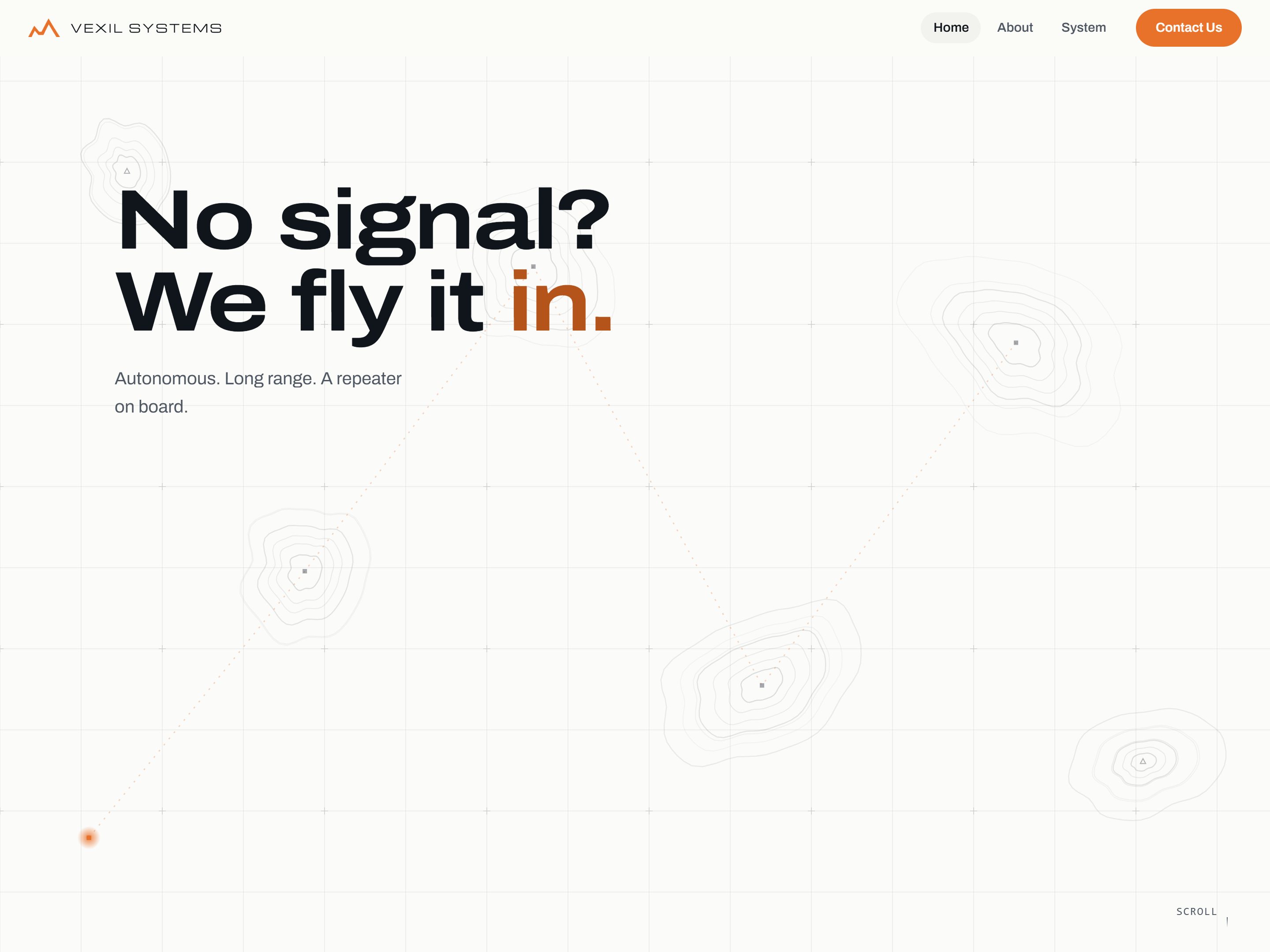 Vexil Systems — website homepage